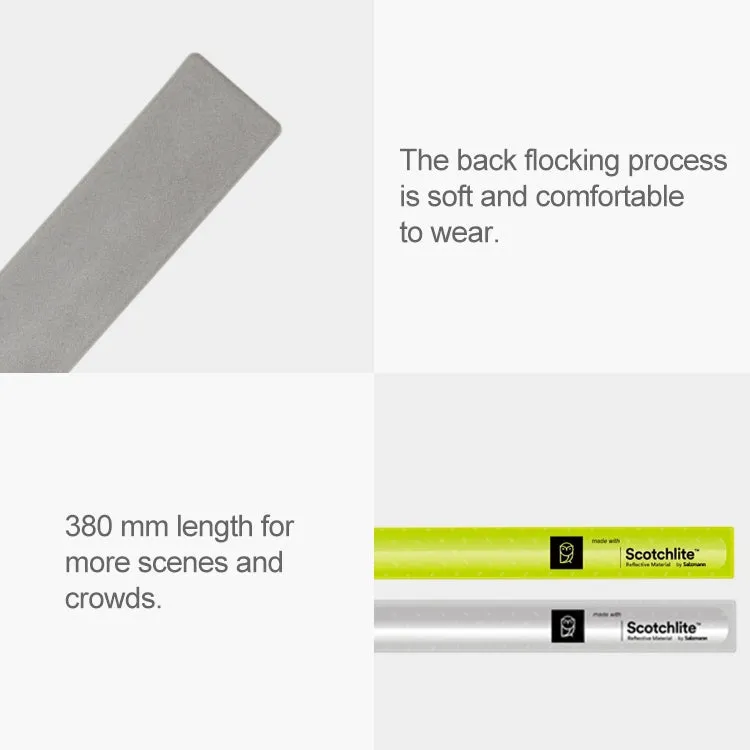 2 PCS Original Xiaomi Youpin Scotchlite Reflective Wristband Safety Reflective Wrist Belt