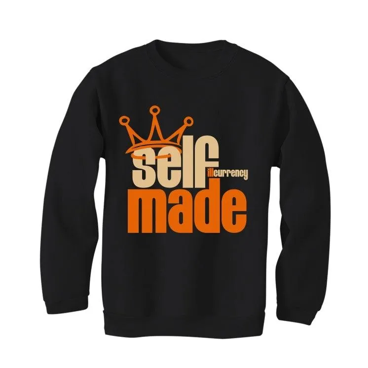 Air Jordan RETRO 1 (Orange black) 2019 Black T-Shirt (Self Made)