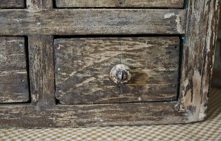 Apothecary Nine Drawer Box Apple Green Paint Storage Cabinet