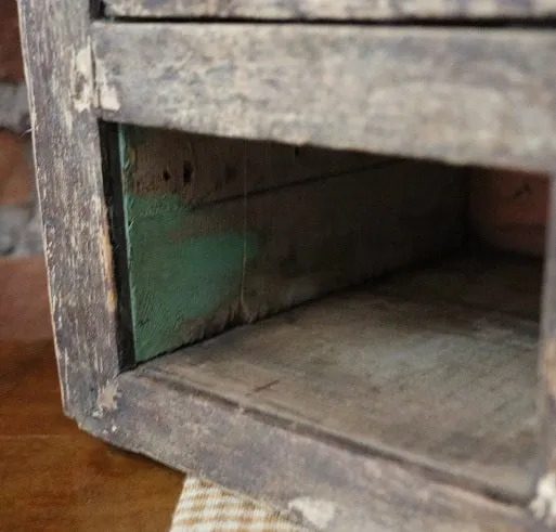Apothecary Nine Drawer Box Apple Green Paint Storage Cabinet