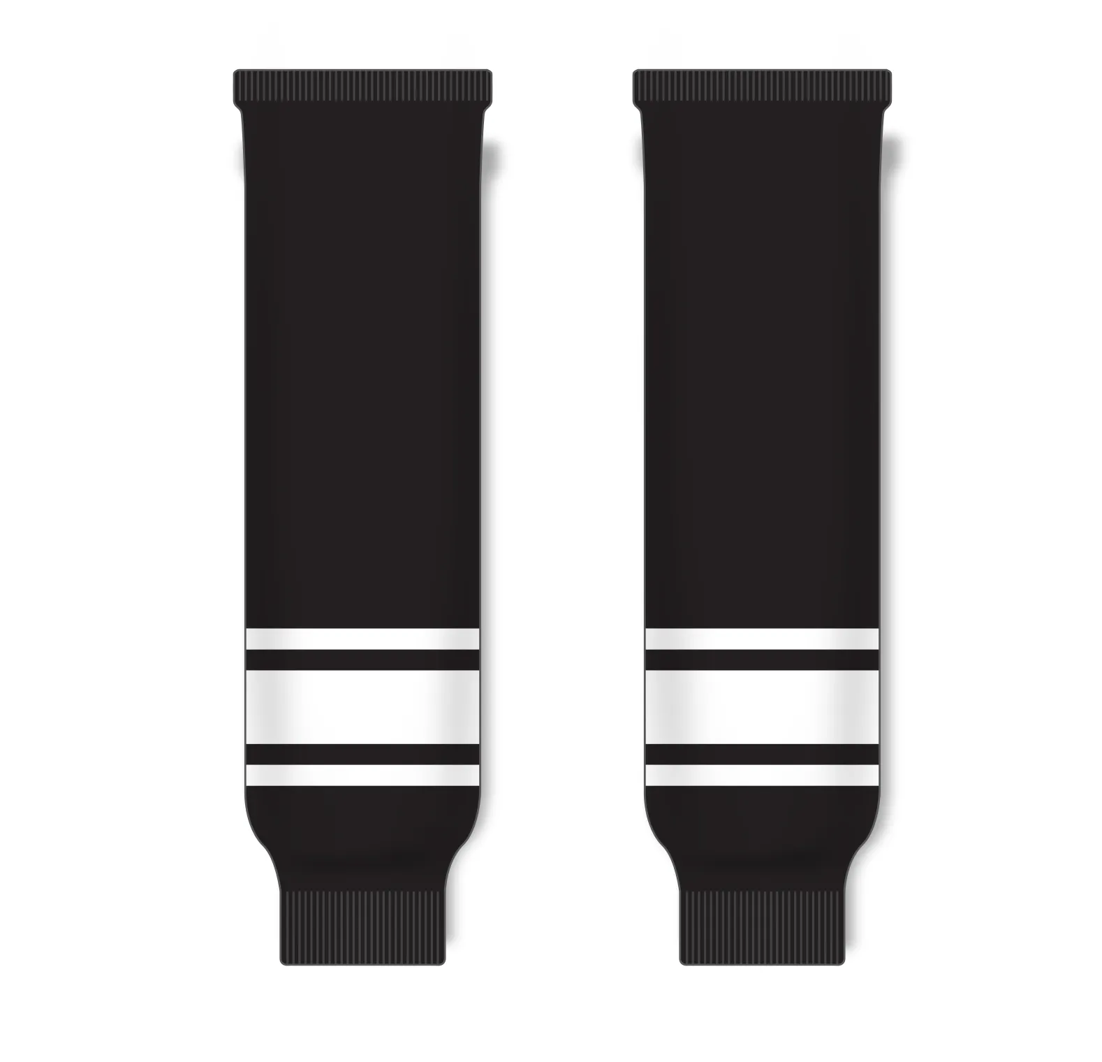 Athletic Knit (AK) HS630-221 Black/White Knit Ice Hockey Socks
