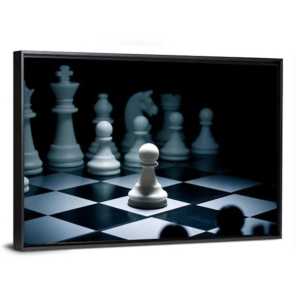 Chess White Go The First Canvas Wall Art
