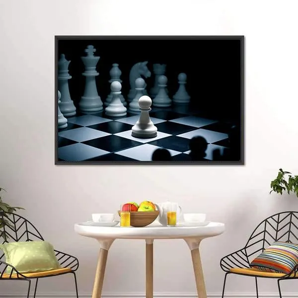 Chess White Go The First Canvas Wall Art