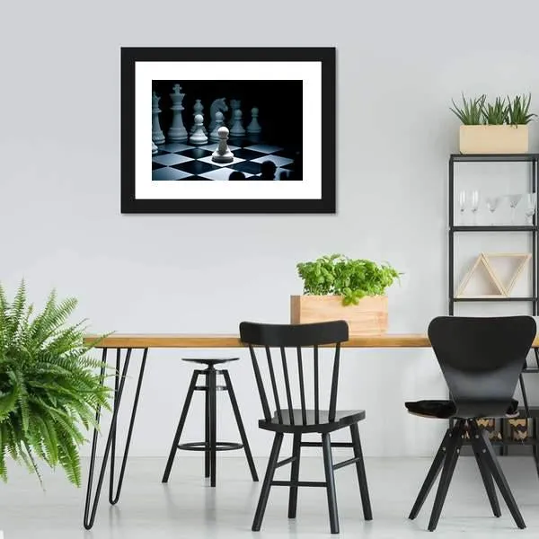 Chess White Go The First Canvas Wall Art