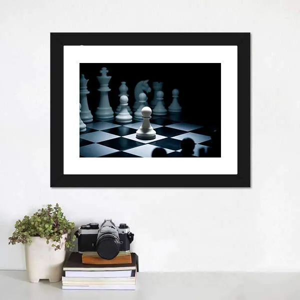 Chess White Go The First Canvas Wall Art