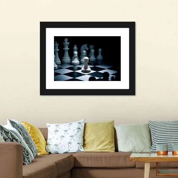 Chess White Go The First Canvas Wall Art
