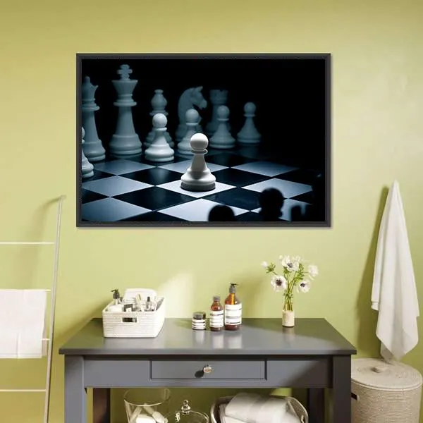 Chess White Go The First Canvas Wall Art