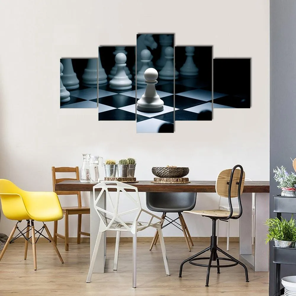 Chess White Go The First Canvas Wall Art