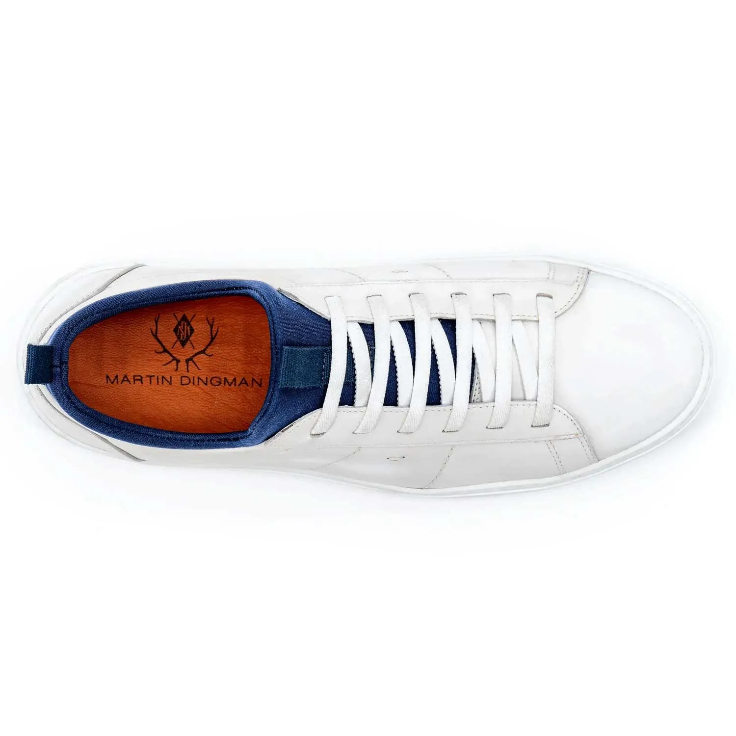 Martin Dingman Cameron Nappa Sneaker White/Navy